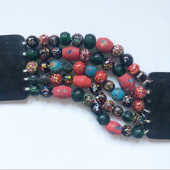 Elephant Beaded Tie Belt - Picture 3 of 7